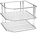 Подставка д/посуды угловая, 2-х ярусная хром (АЛТ202С)