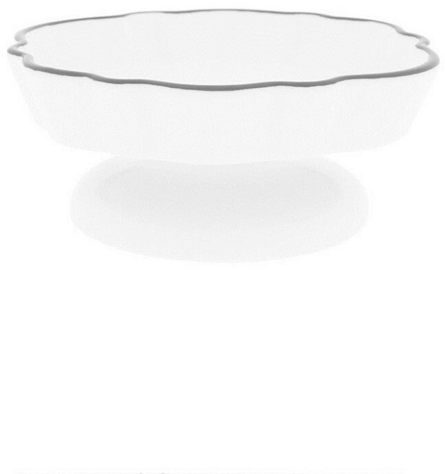 Bastion Collections Пирожница White Grey Edge LI/CAKEST 001 GR