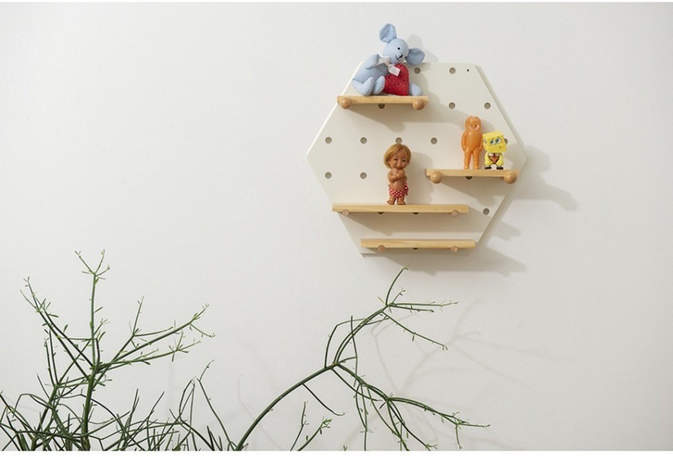 Пегборд shely, 43х50 см, белый (74821)