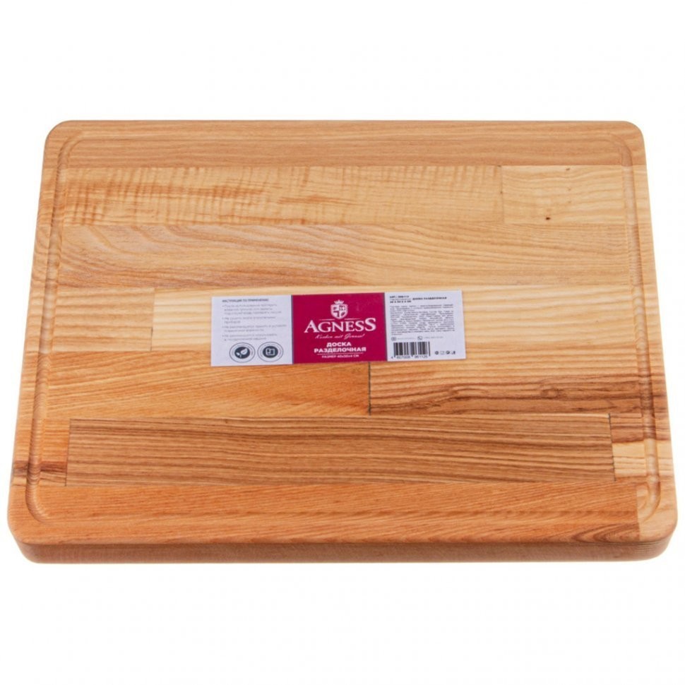 Доска разделочная  agness professional 40 х 30 х 4 см Agness (896-112)