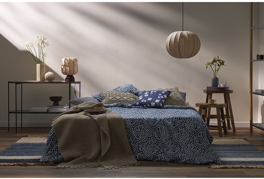 Плед из шерсти бежево-серого цвета из коллекции essential, 130х180 см (77084)