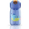 Бутылочка детская с силиконовой соломинкой 415 мл синяя (66309)