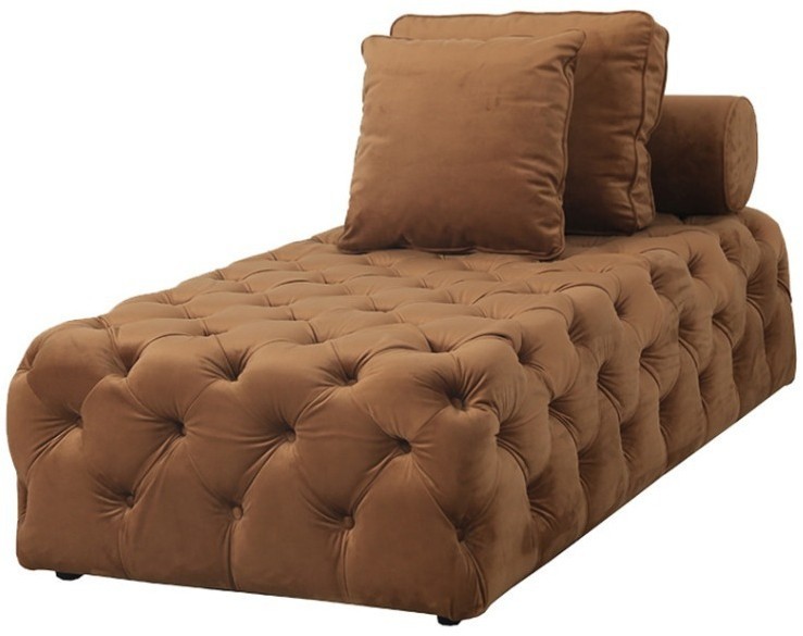 Диван S0424B-01-3D/YY-71#, бархат, Brown, ROOMERS FURNITURE