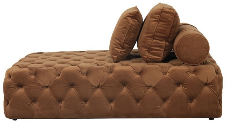 Диван S0424B-01-3D/YY-71#, бархат, Brown, ROOMERS FURNITURE