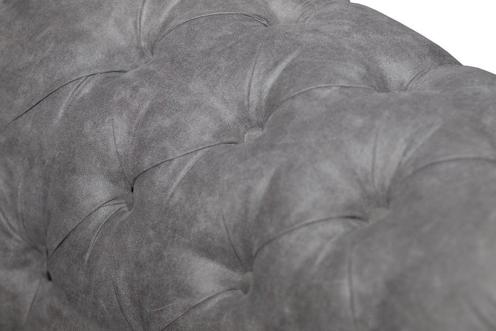 Диван двухместный алькантара серая 170*90*72см (TT-00000378)