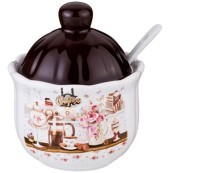 Сахарница &quot;coffee&quot; 10*10*12 см. 280мл. Agness (358-1328)