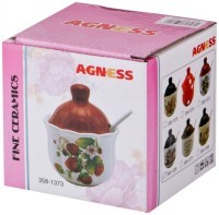 Сахарница &quot;coffee&quot; 10*10*12 см. 280мл. Agness (358-1328)