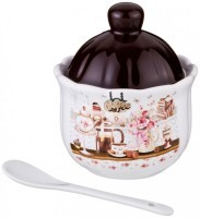 Сахарница &quot;coffee&quot; 10*10*12 см. 280мл. Agness (358-1328)