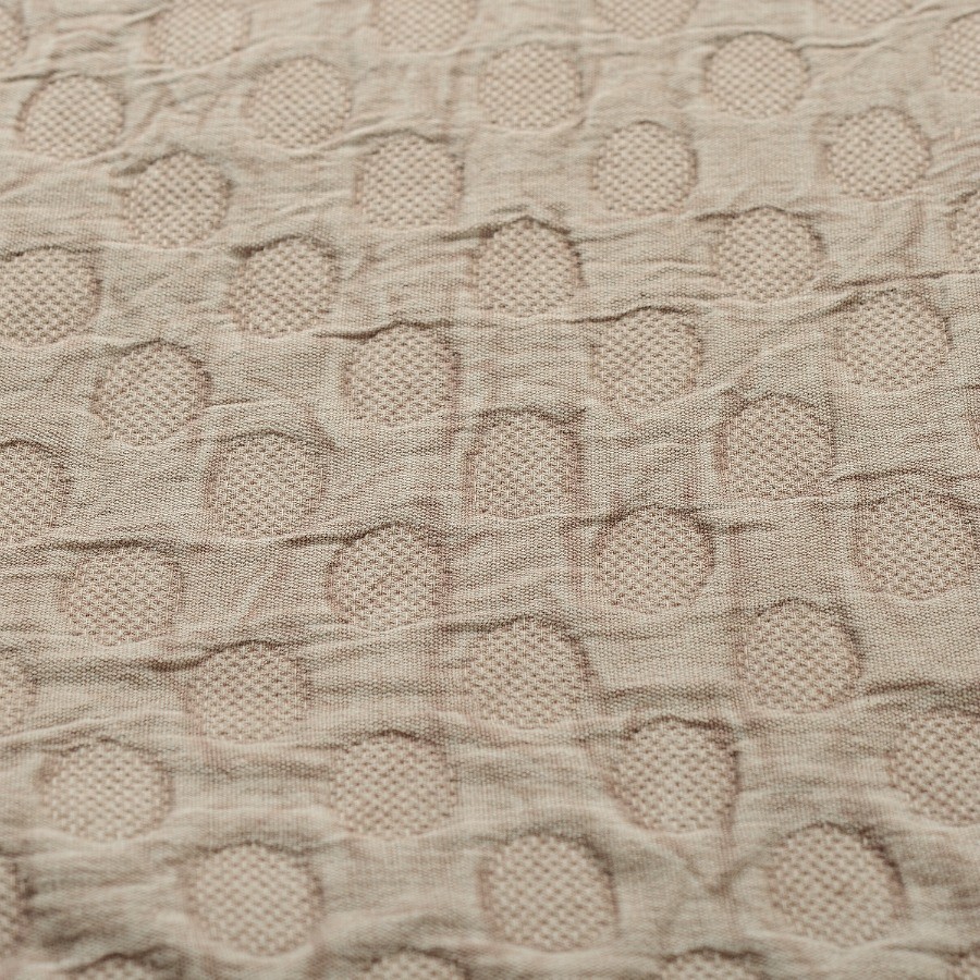 Покрывало из стираного хлопка бежевого цвета из коллекции essential, 230х250 см (65847)