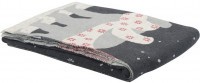 Плед из хлопка с новогодним рисунком polar bear из коллекции new year essential, 130х180 см (69743)