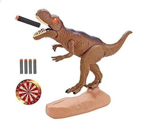 Интерактивный динозавр Тираннозавр T-REX (свет, звук, стреляет пульками) (RS6185)