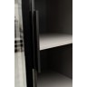 GD-10013-6 Шкаф Alto двухд с полками, цвет серый Кобальт, дверцы стекло(тонир) 100*57*228.5см (TT-00014039)