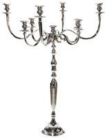 Подсвечник 3716, металл, Shiny Nickel, ROOMERS FURNITURE