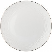 Тарелка диаметр=25,5 см. с золотой отводкой без упаковки Lefard (359-503)