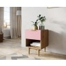 Тумбочка с верхним ящиком Line LN10/GR1/pink-ET