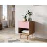 Тумбочка с верхним ящиком Line LN10/GR1/pink-ET