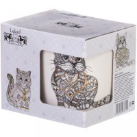 Кружка lefard &quot;кот&quot; 350мл мал уп=12шт (97-671)