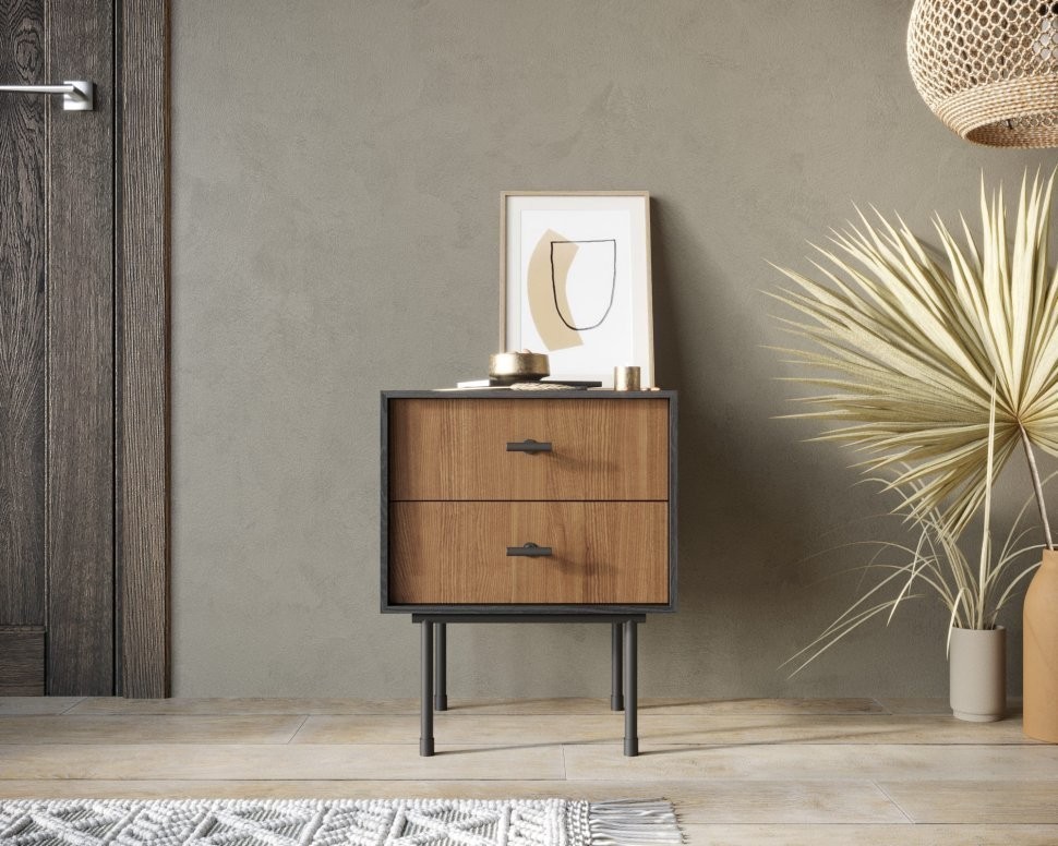 Тумбочка с двумя ящиками Emerson арт EM16-ET