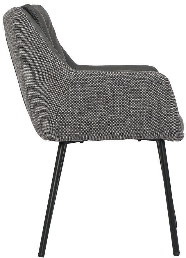 Стул allar, экокожа, рогожка, серый (75338)