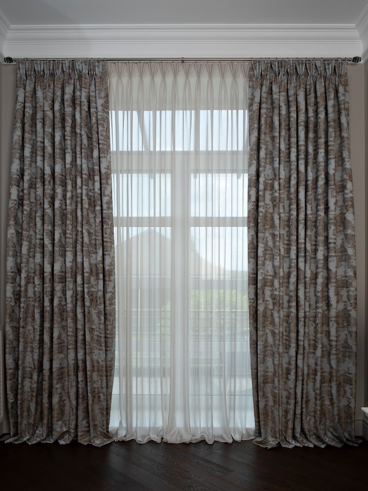 Портьера Bromley голубой 300*260 (TT-00015969)