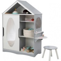 Детский шкаф для одежды, цвет: серый (13040_KE)