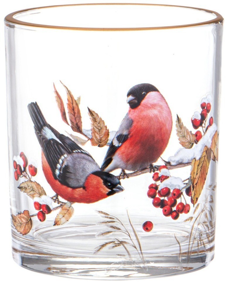 Набор стаканов из 4-х шт. "снегири" 320 мл Lefard (887-445)