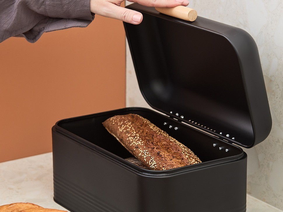 Хлебница irmel 30х20х16 см, графит (78980)