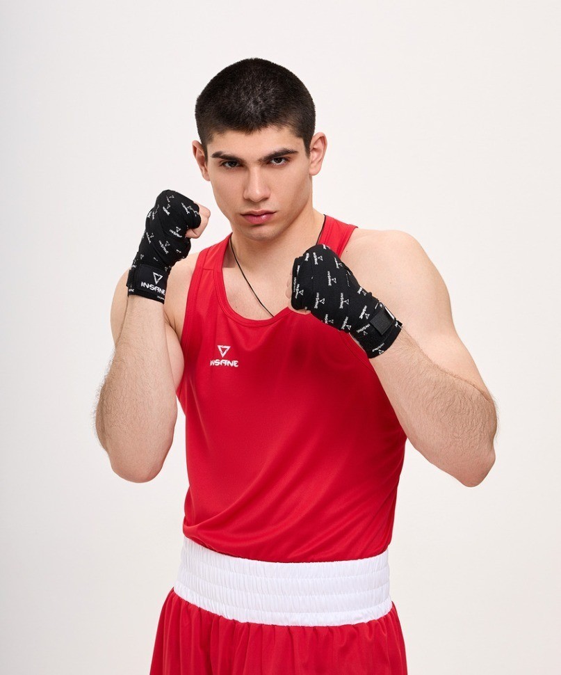 Бинт боксеркий INSANE PRINT, хлопок/нейлон, черный, 3,5 м (2108811)