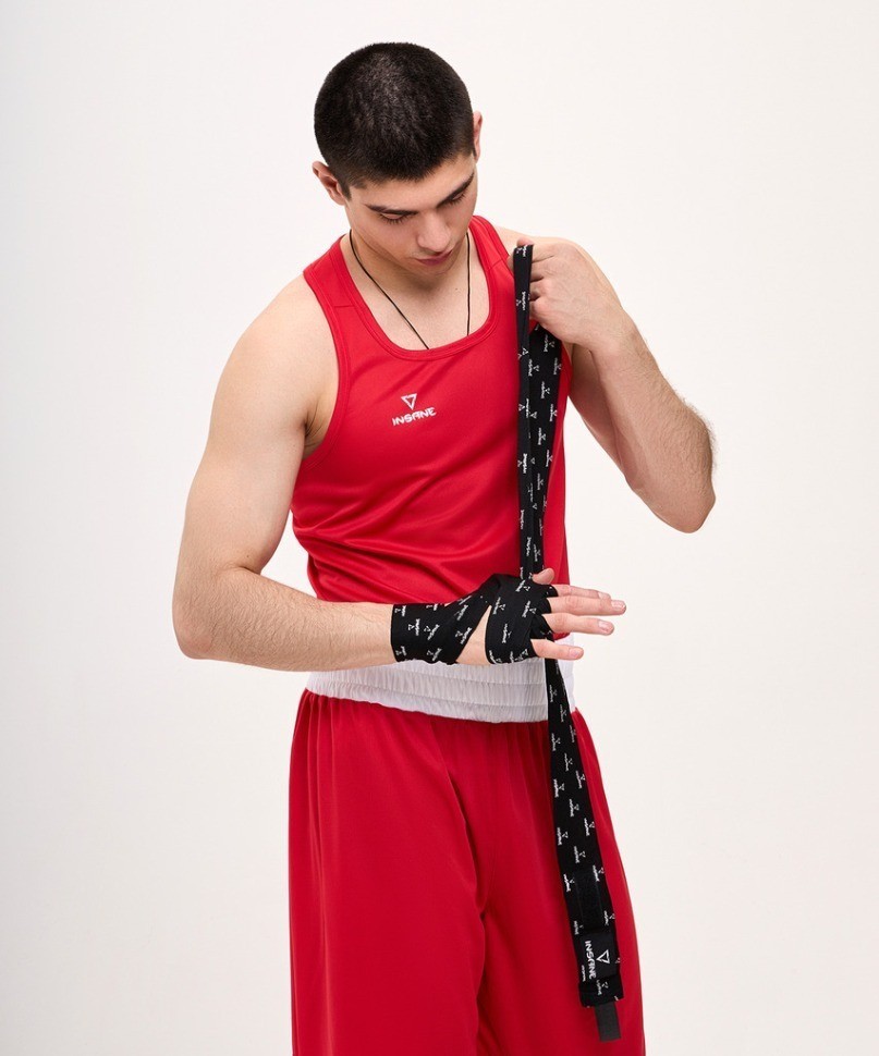 Бинт боксеркий INSANE PRINT, хлопок/нейлон, черный, 3,5 м (2108811)