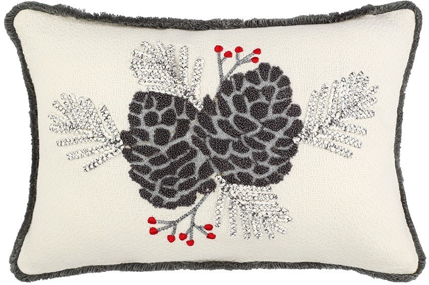 Чехол на подушку frosted cones из коллекции new year essential, 30х45 см (79792)