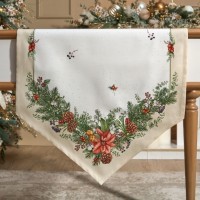 Дорожка на стол &quot;celebration&quot;, 45х300см, бежевый, 100% хлопок,твил Lefard (850-734-33)