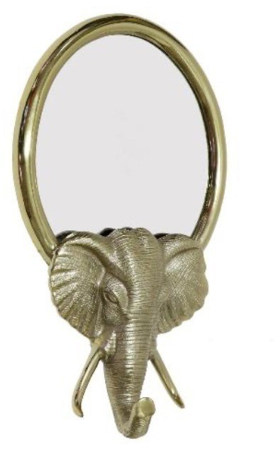 Зеркало декоративное "Голова слона" цвет золото 36*60см (TT-00008978)