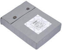 Комплект постельного белья из премиального сатина светло-серого цвета из коллекции essential, 200х22 (79823)