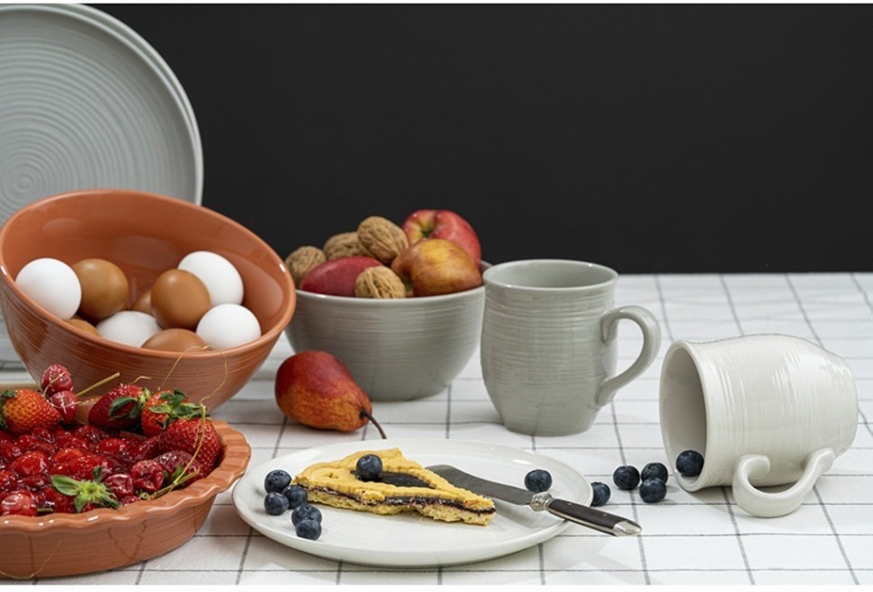 Набор тарелок in the village, D22 см, белые, 2 шт. (74076)