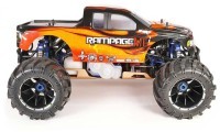 Радиоуправляемый бензиновый монстр HSP Skeleton 4WD 1:5 (94050-14050-O)