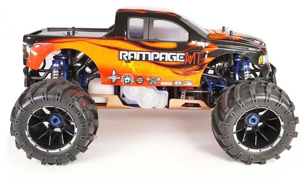Радиоуправляемый бензиновый монстр HSP Skeleton 4WD 1:5 (94050-14050-O)