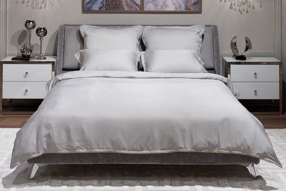 Пододеяльник тенсель серый 145*210 (TT-00011348)