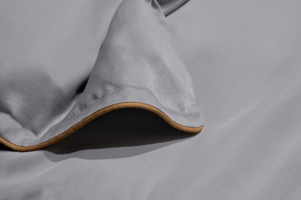 Пододеяльник тенсель серый 145*210 (TT-00011348)