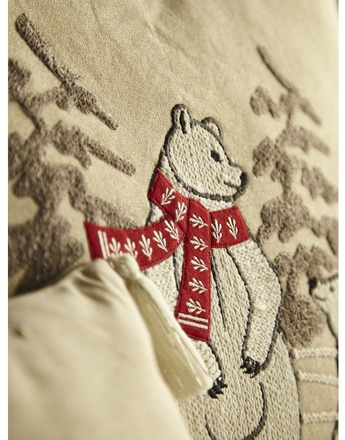 Подушка декоративная festive bears из коллекции new year essential, 45х45 см (77712)