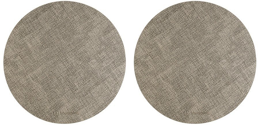 Набор из 2-х сервировочных салфеток leanera, D35 см, песочные (76980)