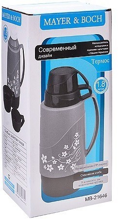 Термос 1,8 л со стеклянной колбой MAYER BOCH (21646)