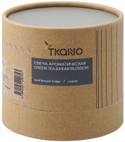 Свеча ароматическая с деревянным фитилём green tea &amp; pear blossom из коллекции edge, серый, 60 ч (75678)