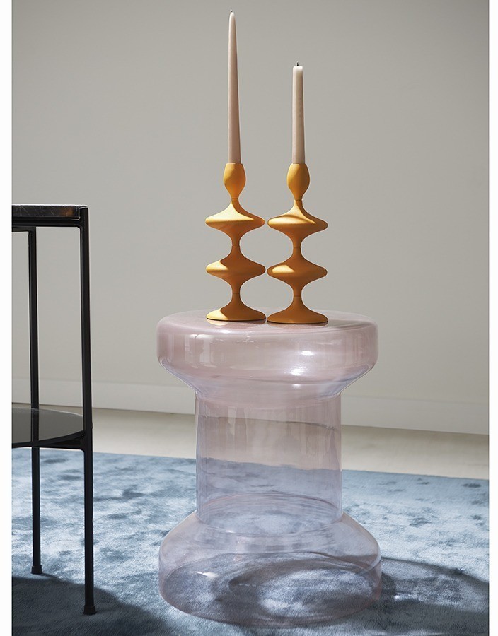 Подсвечник vivlend, 29 см, оранжевый (76301)