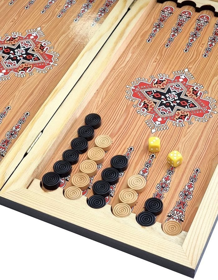 Нарды + Шашки Сирия Лев в Саванне средние (Россия, дерево, 50 см), Partida (64224)