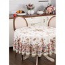 Скатерть круглая "винтаж. совушки" d185см ,беж, 100% хлопок,твил SANTALINO (850-727-24)