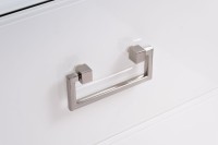 Тумба 2 ящика белая/хром 55*40*58см (TT-00009166)