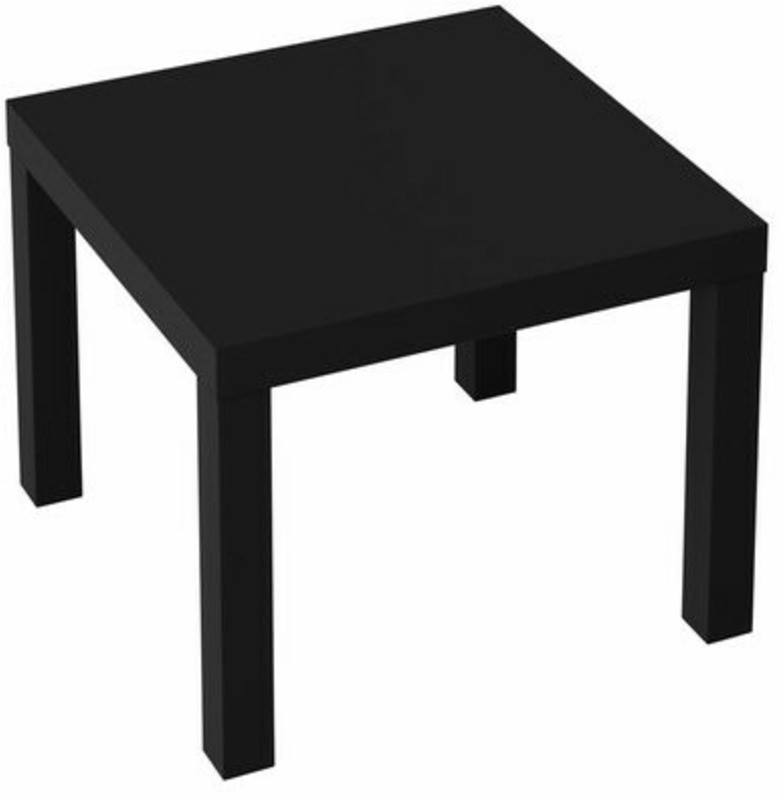 Стол журнальный Лайк аналог IKEA (550х550х440 мм), черный, 641921 (96698)