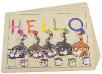 &quot;Комплект подставок под горячее из 4 шт.29*40*0,4 см. Guangzhou Weihong (259-198)&quot;