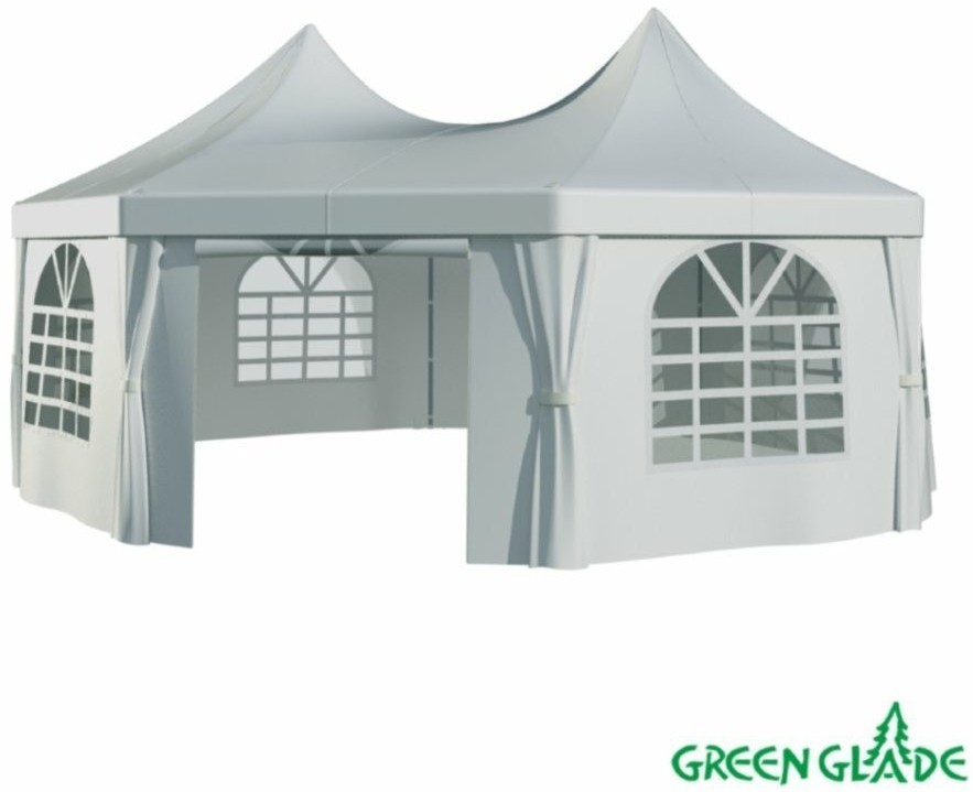 Садовый тент шатер Green Glade 1052 (8 граней)  Комплект из 2 коробок. (7234)