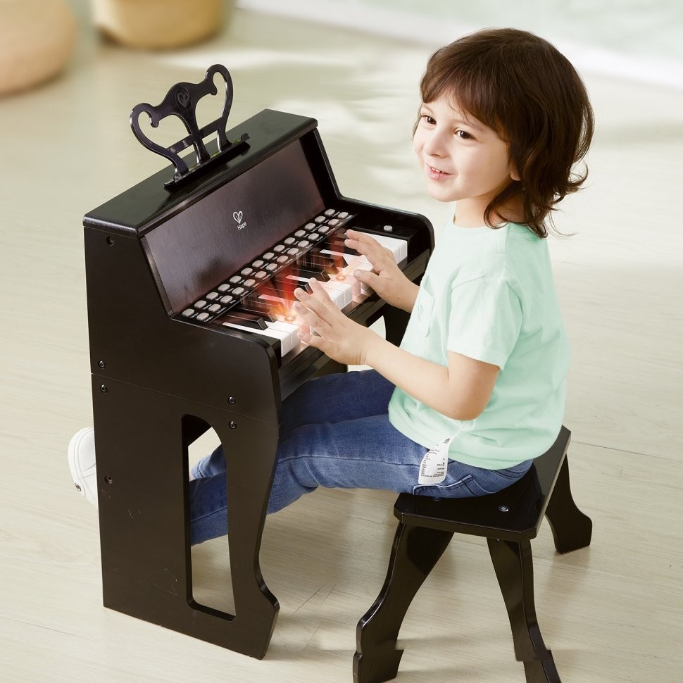 Музыкальная игрушка Пианино с табуреткой цв. Черный (E0629_HP)